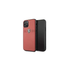 FERRARI Off Track iPhone 11 Pro piros szemcsés bőr hátlap FERRARI Off Track iPhone 11 Pro piros szemcsés bőr hátlap