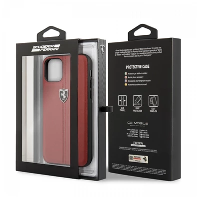 FERRARI iPhone 11 Pro Max függőlegesen csíkozott piros hátlap FERRARI iPhone 11 Pro Max függőlegesen csíkozott piros hátlap