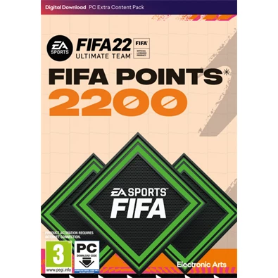 FIFA 22 2200 FUT POINTS PC játék kredit FIFA 22 2200 FUT POINTS PC játék kredit