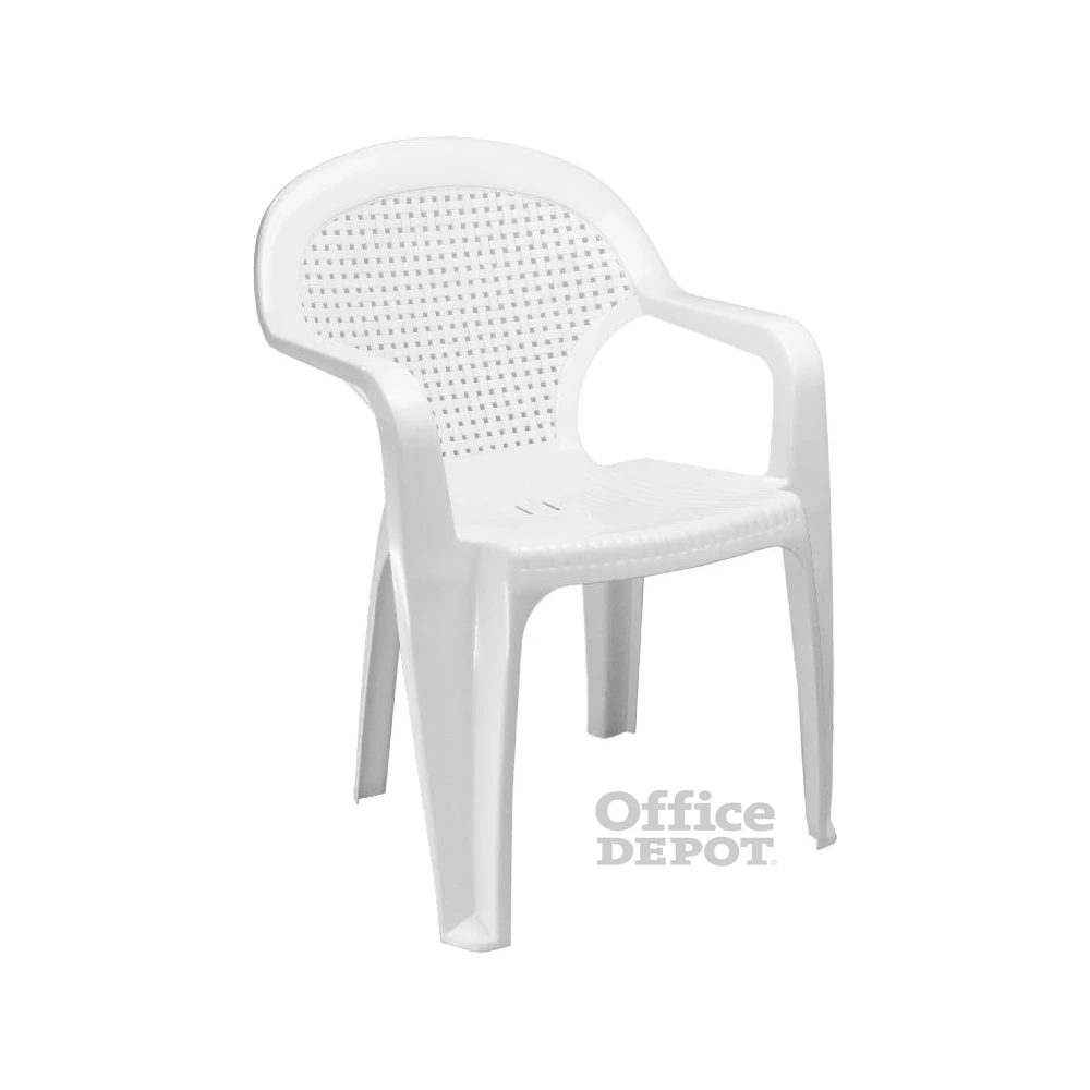 FLAIR Chicago alacsony támlás fehér kerti szék