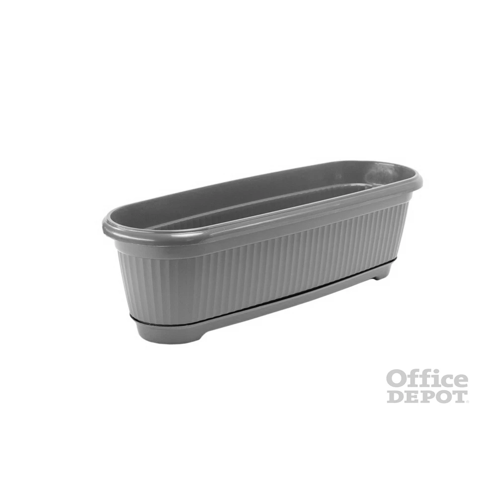 FLAIR Flora 45 antracit virágláda alátéttel