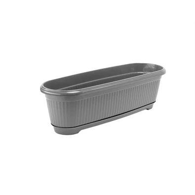 FLAIR Flora 80 antracit virágláda alátéttel