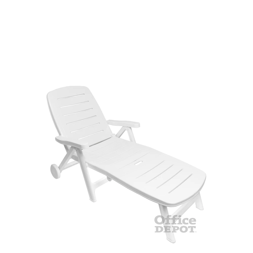 FLAIR 70373 Romance kerekes fehér napozóágy