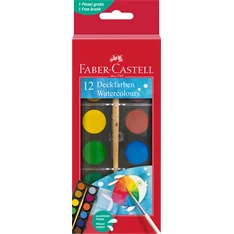Faber-Castell 24 mm 12 színű vízfesték készlet ecsettel Faber-Castell 24 mm 12 színű vízfesték készlet ecsettel
