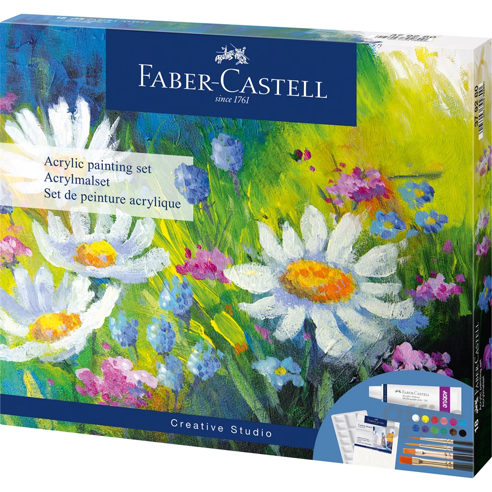 Faber-Castell Creative Studio 18 db akril festőkészlet