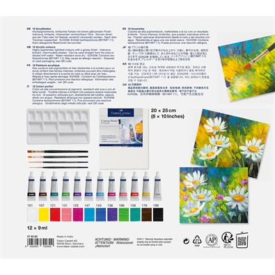 Faber-Castell Creative Studio 18 db akril festőkészlet