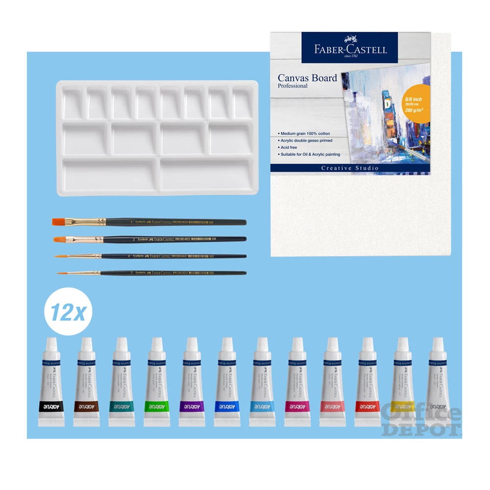 Faber-Castell Creative Studio 18 db akril festőkészlet