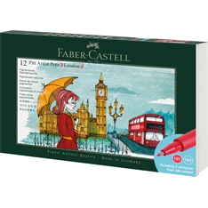 Faber-Castell London 12 db-os művészfilctoll készlet