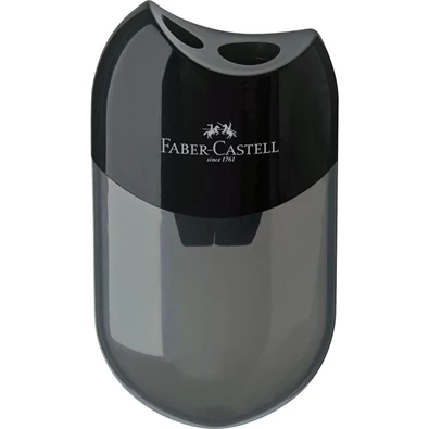 Faber-Castell 183500 műanyag dupla tartályos fekete hegyező Faber-Castell 183500 műanyag dupla tartályos fekete hegyező