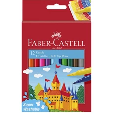 Faber-Castell kastélyos 554201 12db-os vegyes filctoll készlet Faber-Castell kastélyos 554201 12db-os vegyes filctoll készlet