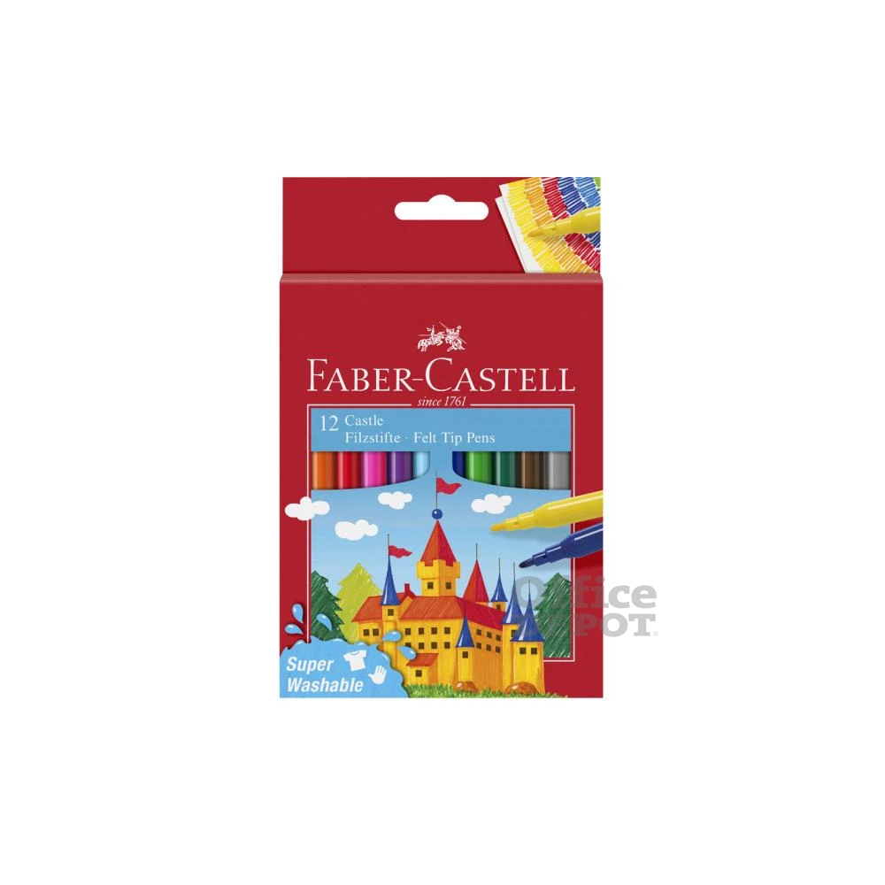 Faber-Castell kastélyos 554201 12db-os vegyes filctoll készlet