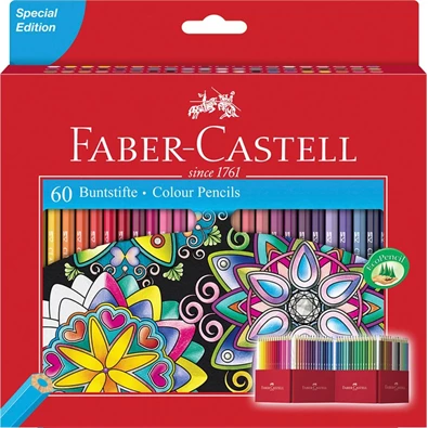 Faber-Castell 111260 60db-os színes ceruza készlet Faber-Castell 111260 60db-os színes ceruza készlet