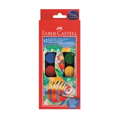 Faber-Castell 24mm 12 színű vízfesték készlet Faber-Castell 24mm 12 színű vízfesték készlet