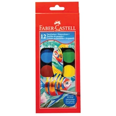 Faber-Castell 30mm 12 színű vízfesték készlet Faber-Castell 30mm 12 színű vízfesték készlet