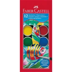 Faber-Castell 30mm 12 színű vízfesték készlet Faber-Castell 30mm 12 színű vízfesték készlet