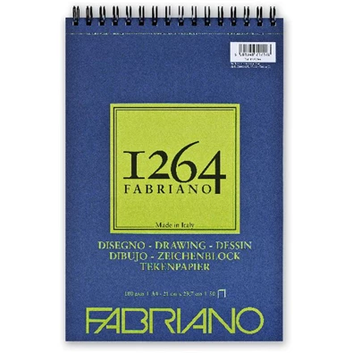 Fabriano 1264 Drawing 180g A4 50lapos spirálkötött rajztömb Fabriano 1264 Drawing 180g A4 50lapos spirálkötött rajztömb