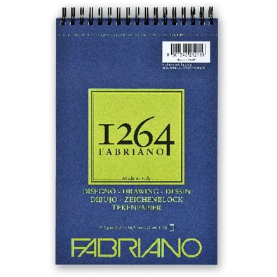 Fabriano 1264 Drawing 180g A5 30lapos spirálkötött rajztömb Fabriano 1264 Drawing 180g A5 30lapos spirálkötött rajztömb