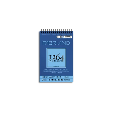 Fabriano 1264 Mixed Media 300 g A5 30 lap spirál rajz- és vázlattömb Fabriano 1264 Mixed Media 300 g A5 30 lap spirál rajz- és vázlattömb