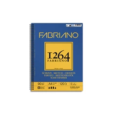 Fabriano 1264 Sketch 90 g A4 120 lap spirál rajz- és vázlattömb Fabriano 1264 Sketch 90 g A4 120 lap spirál rajz- és vázlattömb