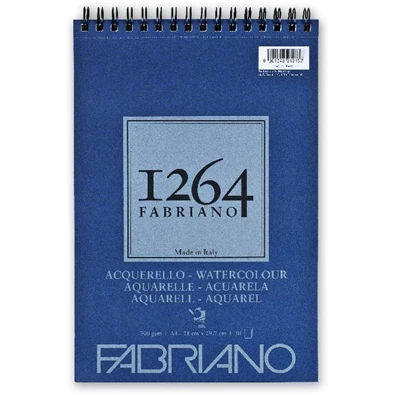 Fabriano 1264 Watercolour 300g A4 30lapos spirálkötött akvarell tömb Fabriano 1264 Watercolour 300g A4 30lapos spirálkötött akvarell tömb