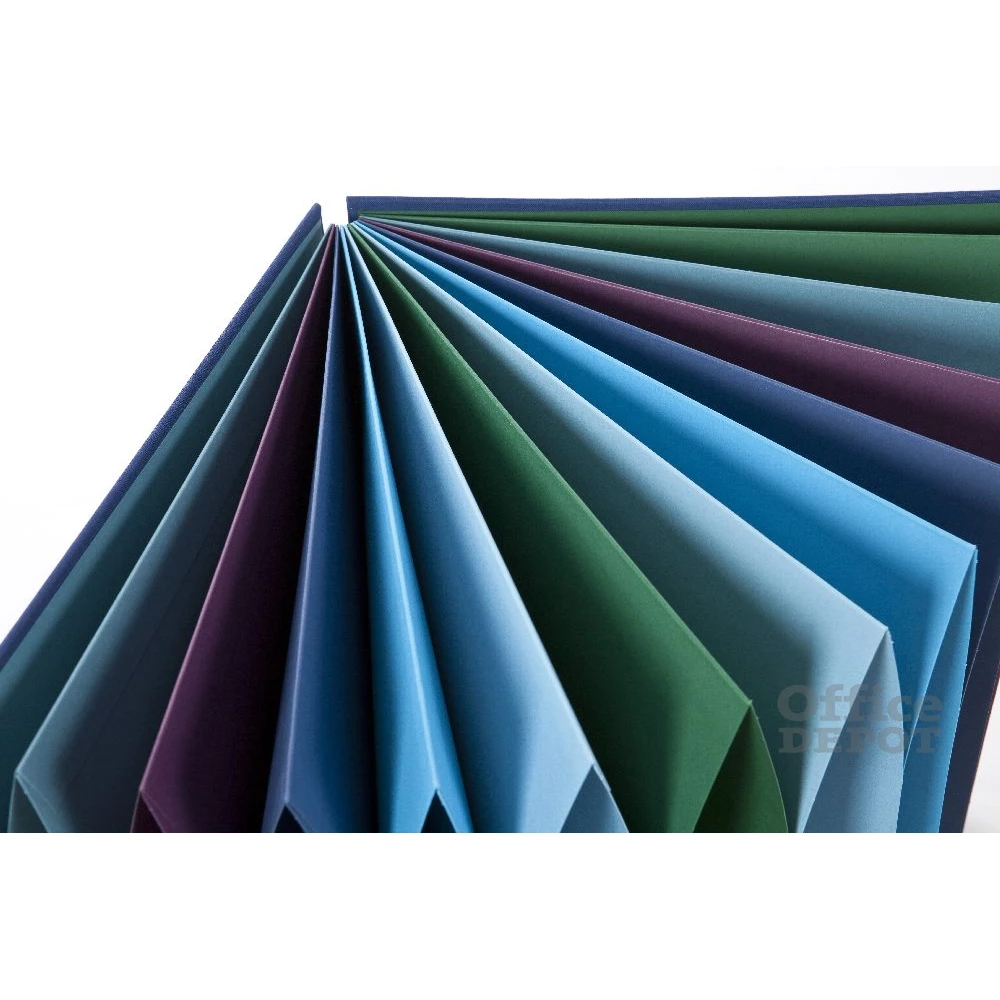 Fabriano 12 színesrekeszes kék irattartó mappa