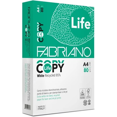 Fabriano Copy Life A4 80g újrahasznosított másolópapír Fabriano Copy Life A4 80g újrahasznosított másolópapír