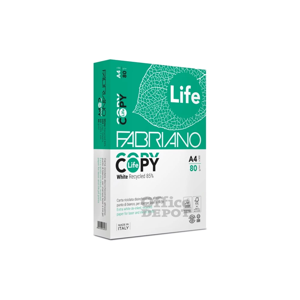 Fabriano Copy Life A4 80g újrahasznosított másolópapír
