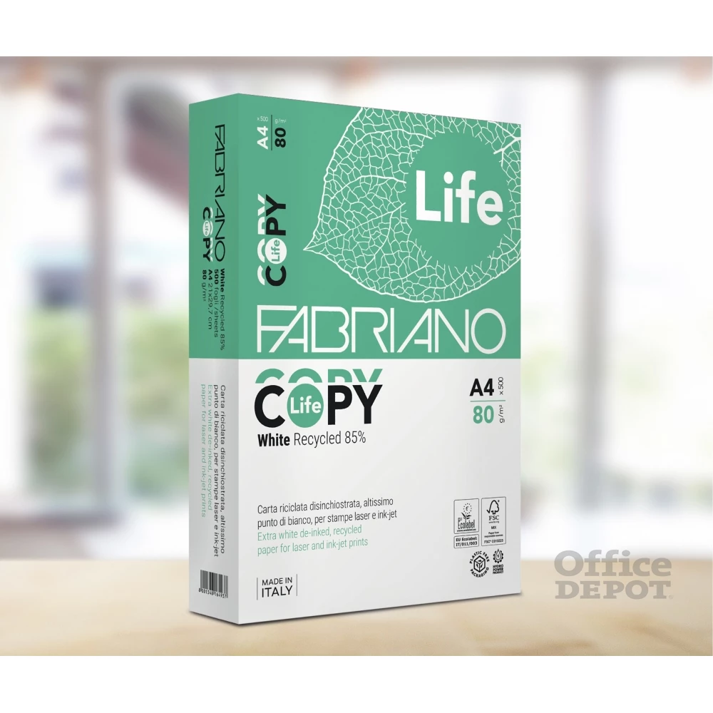 Fabriano Copy Life A4 80g újrahasznosított másolópapír