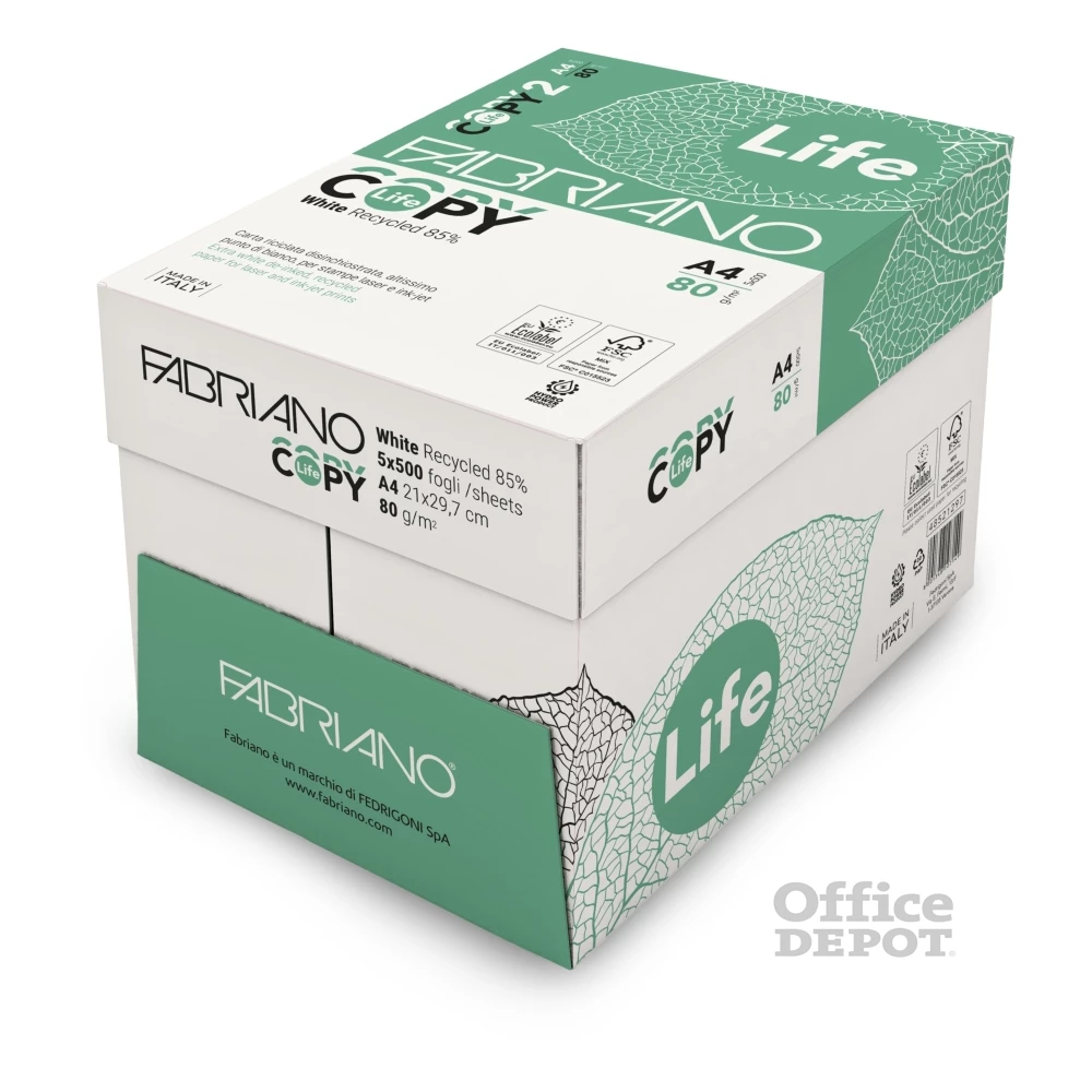 Fabriano Copy Life A4 80g újrahasznosított másolópapír