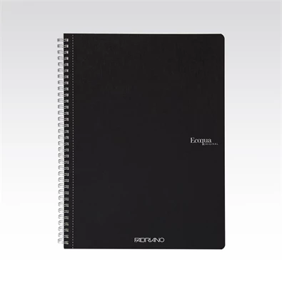 Fabriano Ecoqua A4 70lapos fekete kockás spirálfüzet Fabriano Ecoqua A4 70lapos fekete kockás spirálfüzet