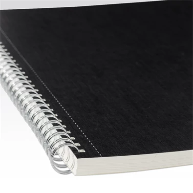 Fabriano Ecoqua A4 70lapos fekete vonalas spirálfüzet Fabriano Ecoqua A4 70lapos fekete vonalas spirálfüzet