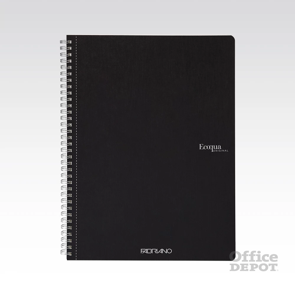 Fabriano Ecoqua A4 70lapos fekete vonalas spirálfüzet