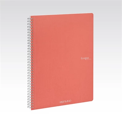Fabriano Ecoqua A4 70lapos korall kockás spirálfüzet Fabriano Ecoqua A4 70lapos korall kockás spirálfüzet