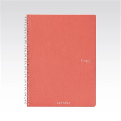 Fabriano Ecoqua A4 70lapos korall sima spirálfüzet Fabriano Ecoqua A4 70lapos korall sima spirálfüzet