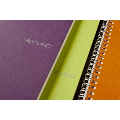 Fabriano Ecoqua A4 70lapos lila kockás spirálfüzet Fabriano Ecoqua A4 70lapos lila kockás spirálfüzet