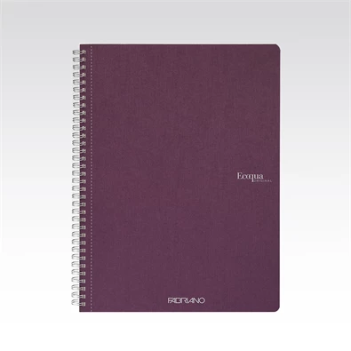 Fabriano Ecoqua A4 70lapos lila vonalas spirálfüzet Fabriano Ecoqua A4 70lapos lila vonalas spirálfüzet
