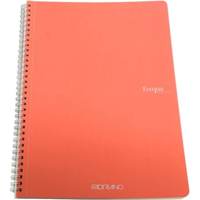 Fabriano Ecoqua A4 70lapos korall kockás spirálfüzet Fabriano Ecoqua A4 70lapos korall kockás spirálfüzet