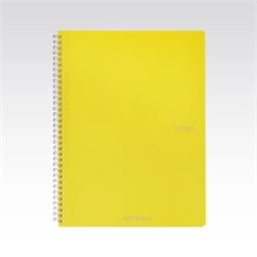 Fabriano Ecoqua A4 70lapos sárga kockás spirálfüzet Fabriano Ecoqua A4 70lapos sárga kockás spirálfüzet