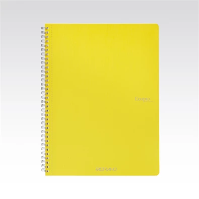 Fabriano Ecoqua A4 70lapos sárga kockás spirálfüzet Fabriano Ecoqua A4 70lapos sárga kockás spirálfüzet