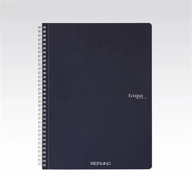 Fabriano Ecoqua A4 70lapos sötétkék kockás spirálfüzet Fabriano Ecoqua A4 70lapos sötétkék kockás spirálfüzet