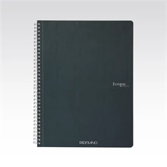 Fabriano Ecoqua A4 70lapos sötétzöld vonalas spirálfüzet Fabriano Ecoqua A4 70lapos sötétzöld vonalas spirálfüzet