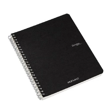 Fabriano Ecoqua A5 70lapos fekete kockás spirálfüzet Fabriano Ecoqua A5 70lapos fekete kockás spirálfüzet