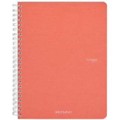 Fabriano Ecoqua A5 70lapos korall kockás spirálfüzet Fabriano Ecoqua A5 70lapos korall kockás spirálfüzet