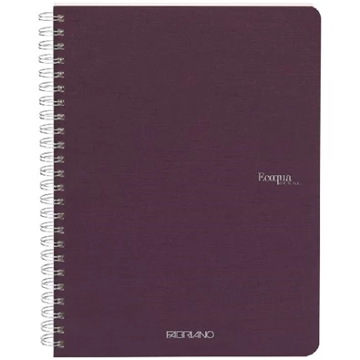 Fabriano Ecoqua A5 70lapos lila sima spirálfüzet Fabriano Ecoqua A5 70lapos lila sima spirálfüzet
