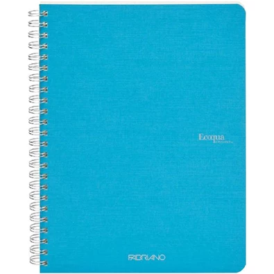 Fabriano Ecoqua A5 70lapos türkiz sima spirálfüzet Fabriano Ecoqua A5 70lapos türkiz sima spirálfüzet