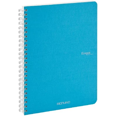 Fabriano Ecoqua A5 70lapos türkiz sima spirálfüzet Fabriano Ecoqua A5 70lapos türkiz sima spirálfüzet