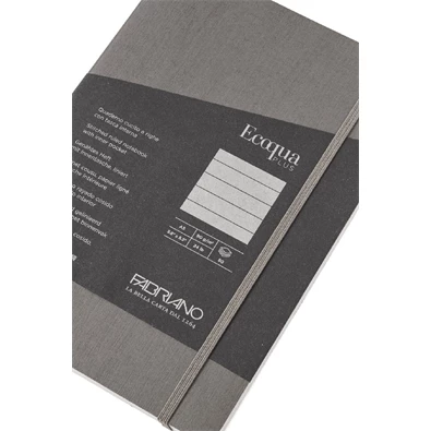 Fabriano Ecoqua Plus A5 80 lapos antracit vonalas notesz Fabriano Ecoqua Plus A5 80 lapos antracit vonalas notesz