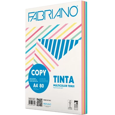 Fabriano Multicolor A4 80g 250lap pasztel színes másolópapír Fabriano Multicolor A4 80g 250lap pasztel színes másolópapír