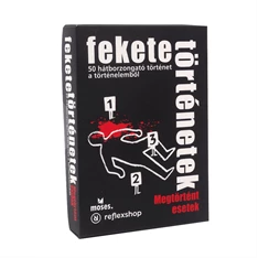Fekete történetek társasjáték - Megtörtént esetek logisztori rejtvények Fekete történetek társasjáték - Megtörtént esetek logisztori rejtvények