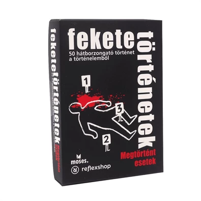 Fekete történetek társasjáték - Megtörtént esetek logisztori rejtvények Fekete történetek társasjáték - Megtörtént esetek logisztori rejtvények